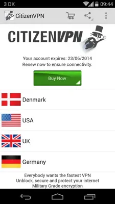 CitizenVPN android App screenshot 13