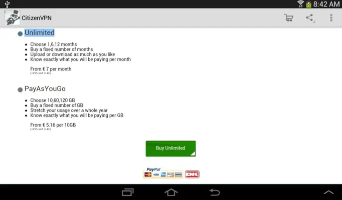 CitizenVPN android App screenshot 4