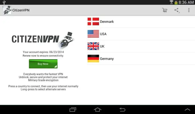 CitizenVPN android App screenshot 6